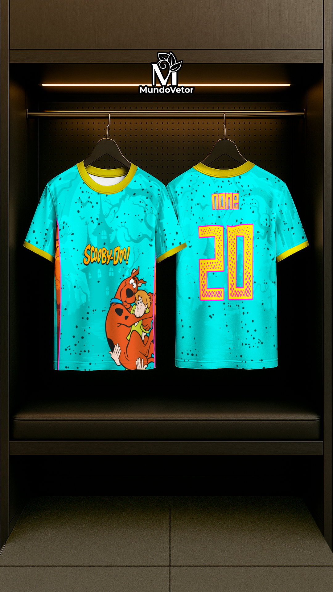 mockup camiseta em cabide psd photoshop