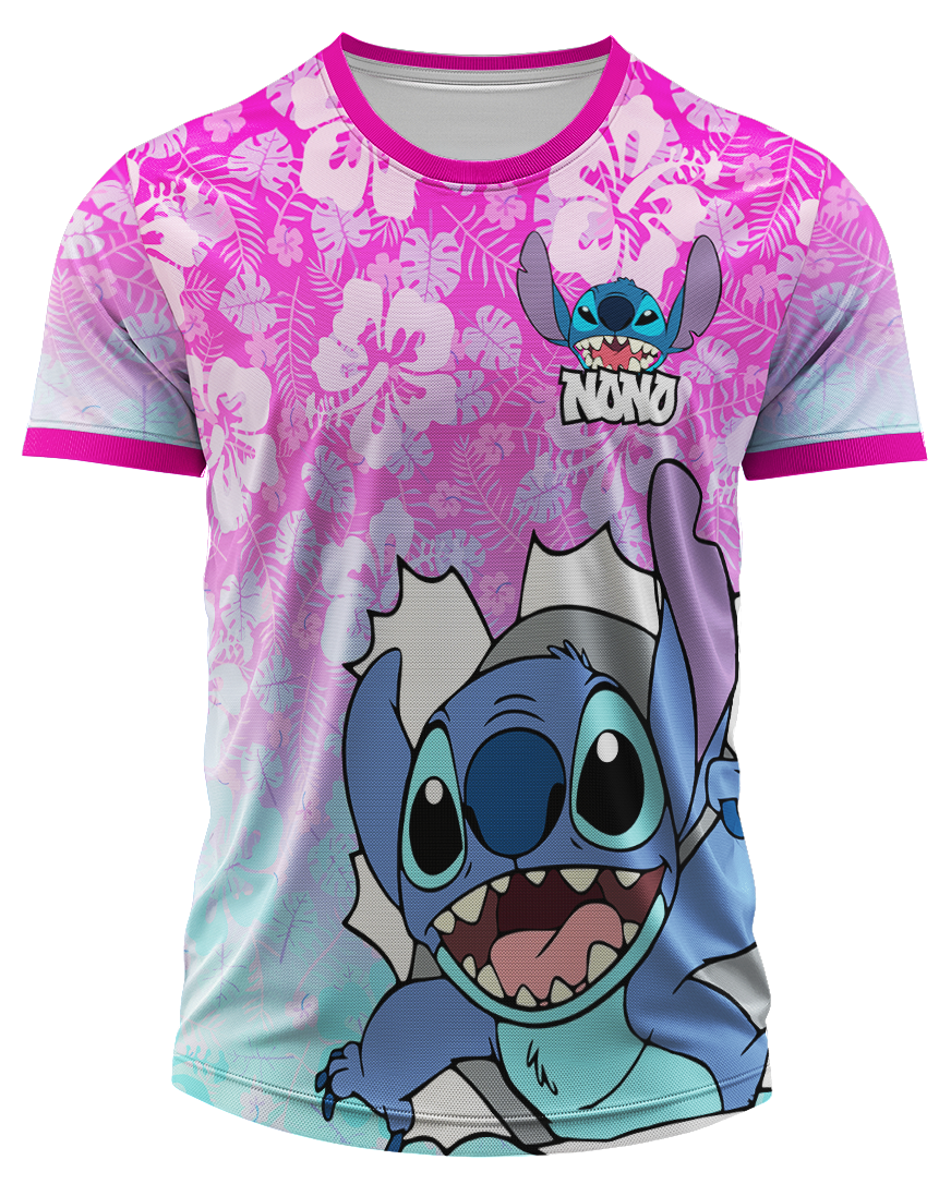 Arte Digital Camiseta Tema Lilo e Stitch