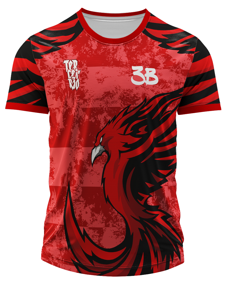 Arte Digital Camiseta Terceirão Fênix Flamejante
