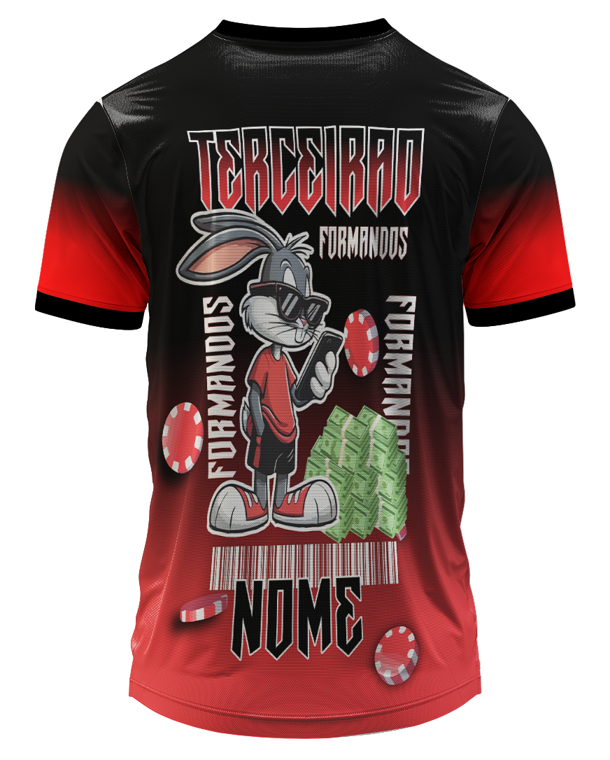 Arte Digital Camiseta Terceirão Pernalonga Cassino 2025