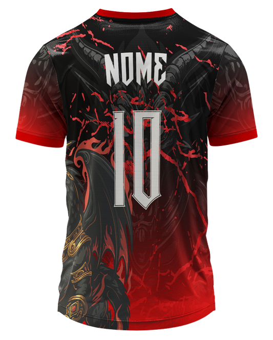 Arte Digital Camisa Interclasse Dragao Em Chamas