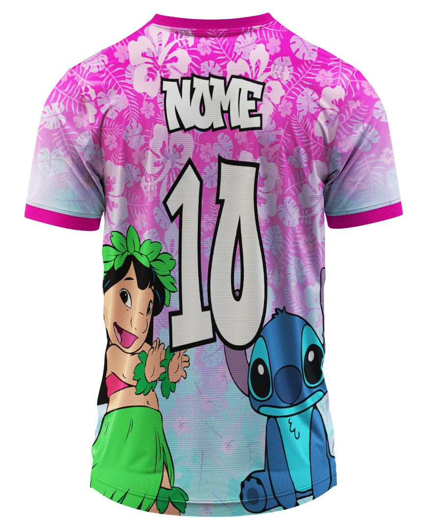 Arte Digital Camiseta Tema Lilo e Stitch