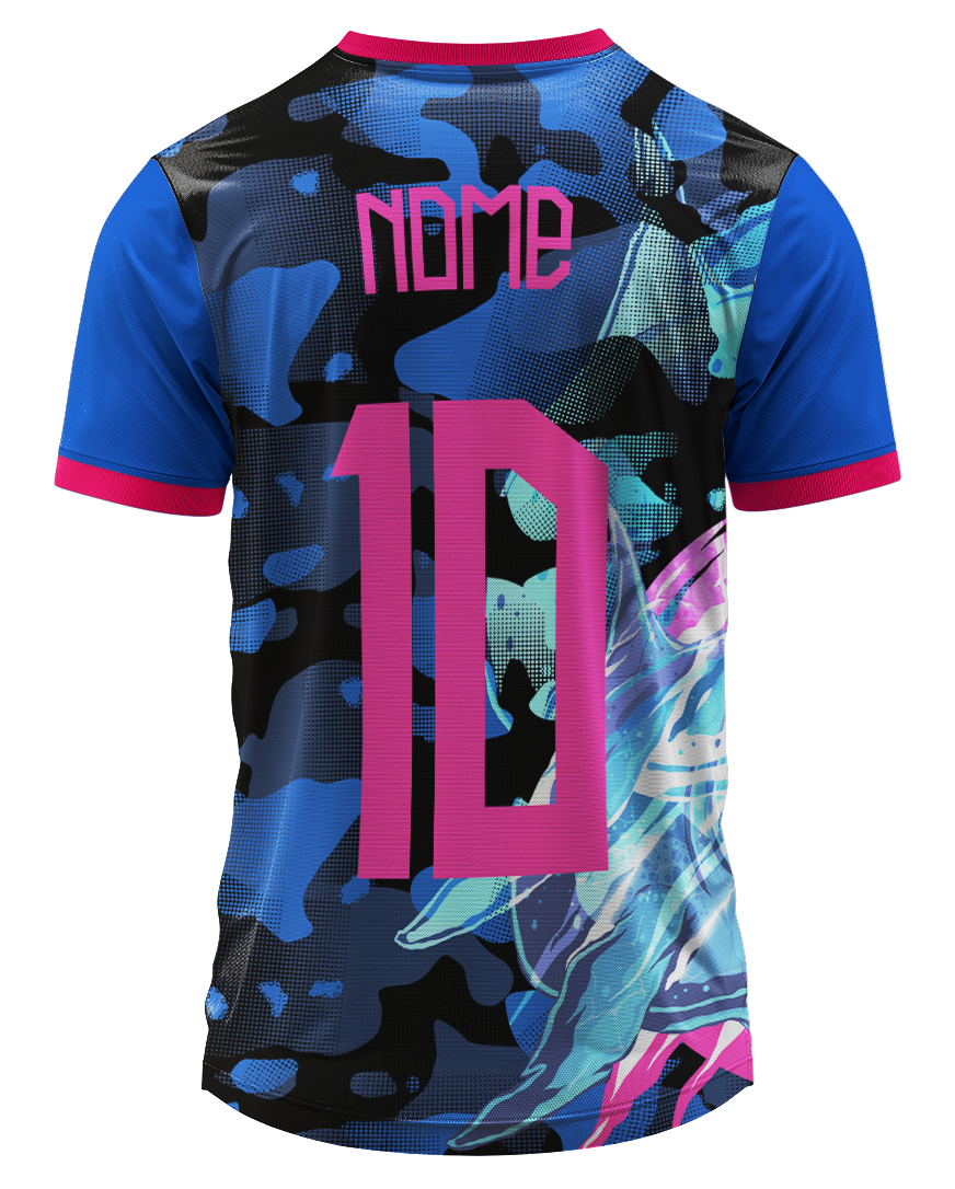 Arte Digital Camiseta Interclasse Tubarão Noturno