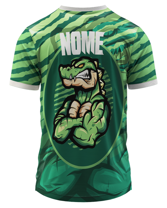 Arte Digital Camisa Interclasse Crocodilo Selvagem