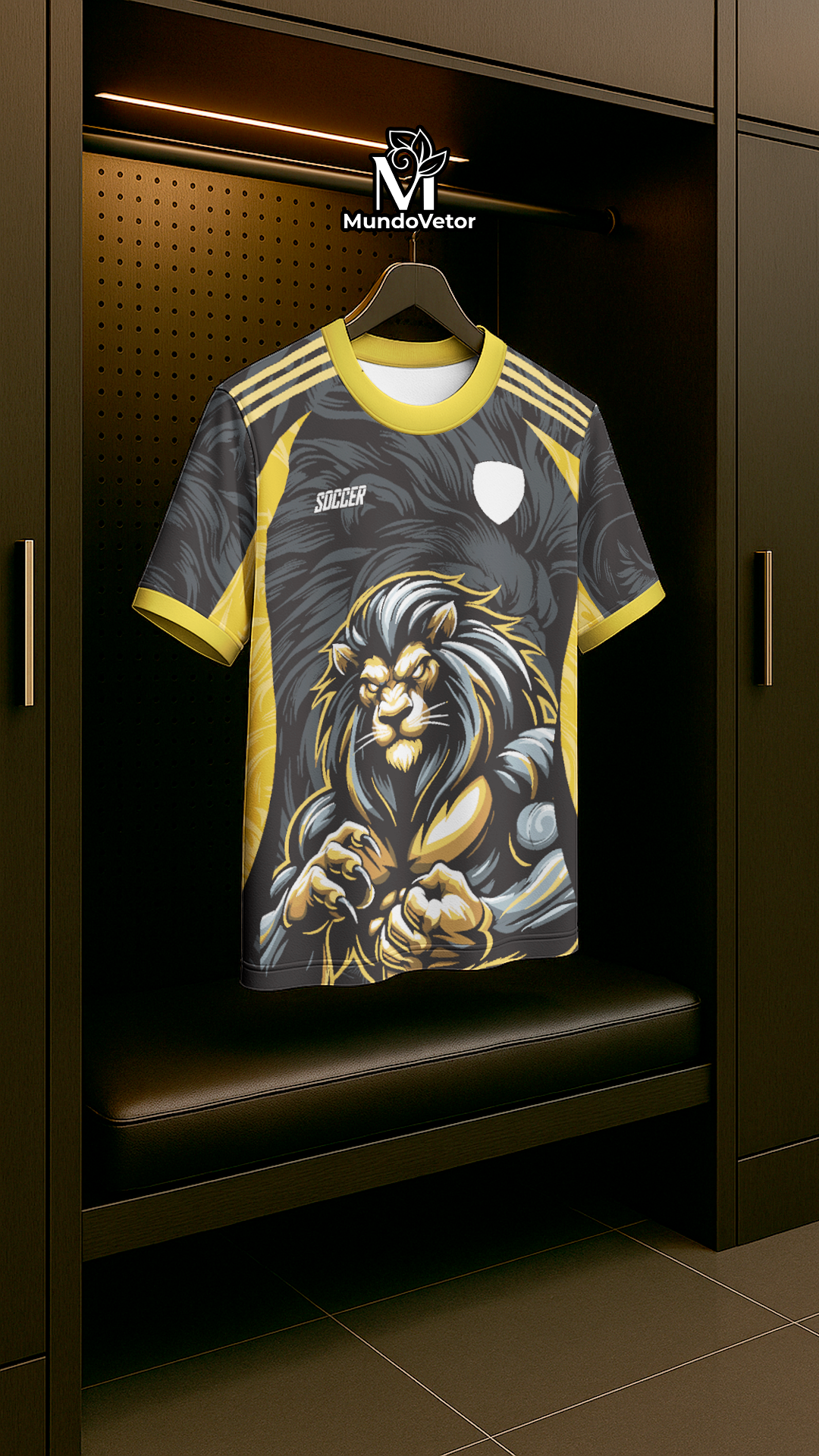 Arte Digital Camiseta Interclasse Leão Selvagem