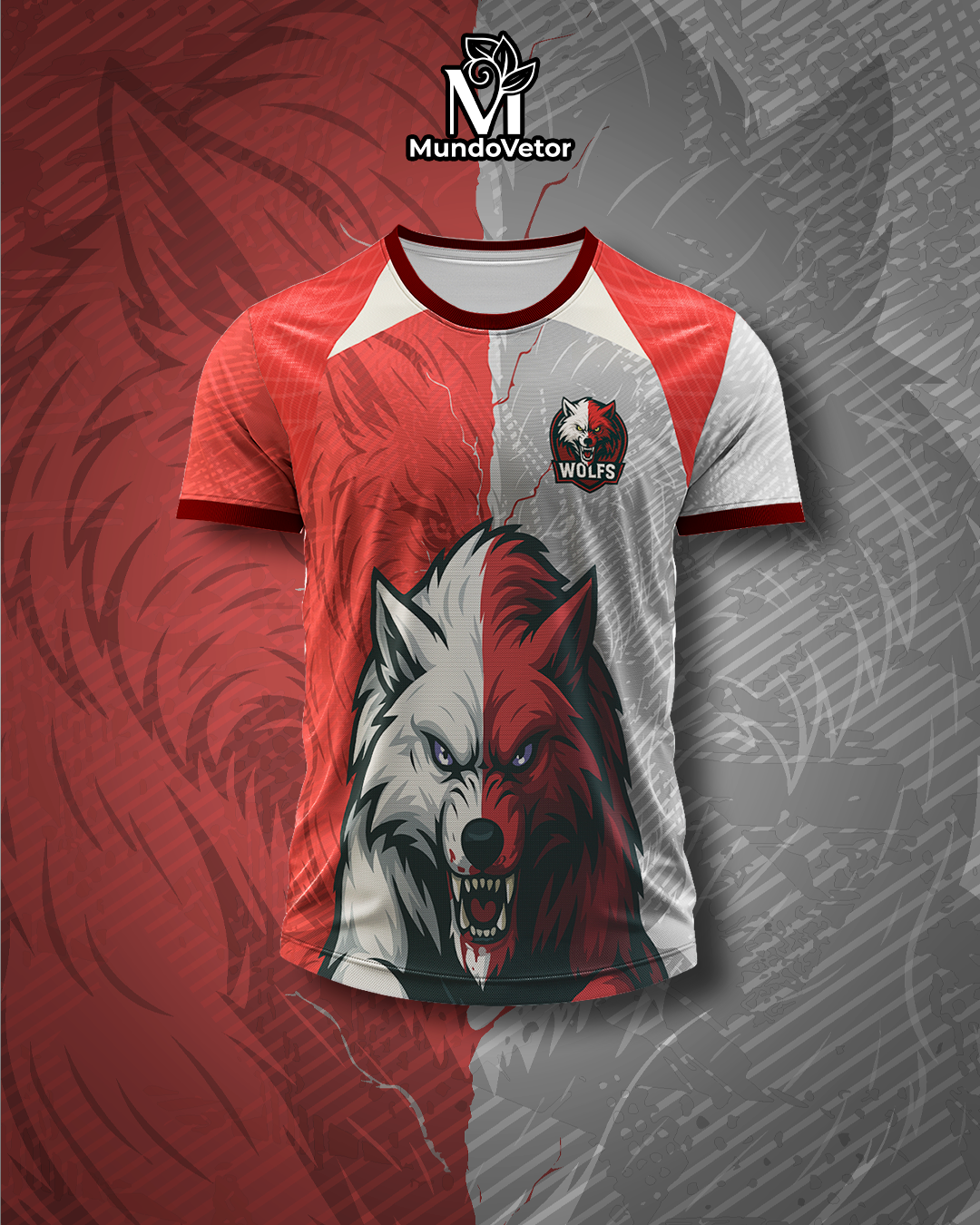Arte Digital Camiseta Interclasse Lobo Alfa