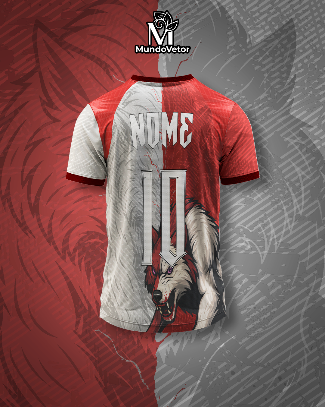 Arte Digital Camiseta Interclasse Lobo Alfa