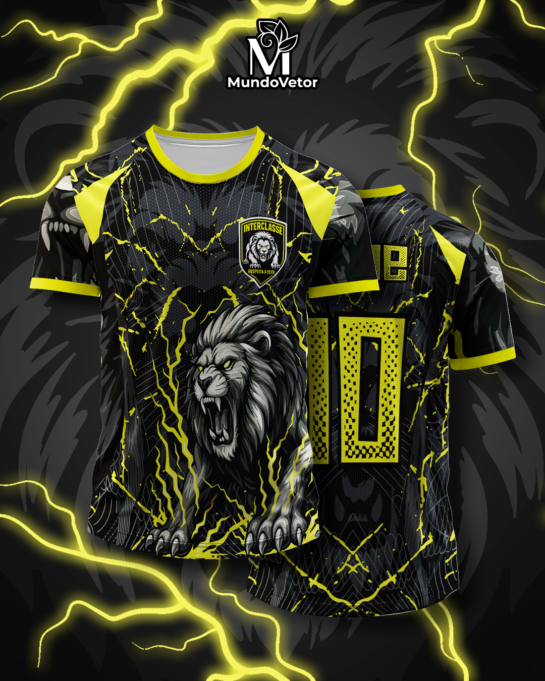 Arte Digital Camiseta Interclasse Leão
