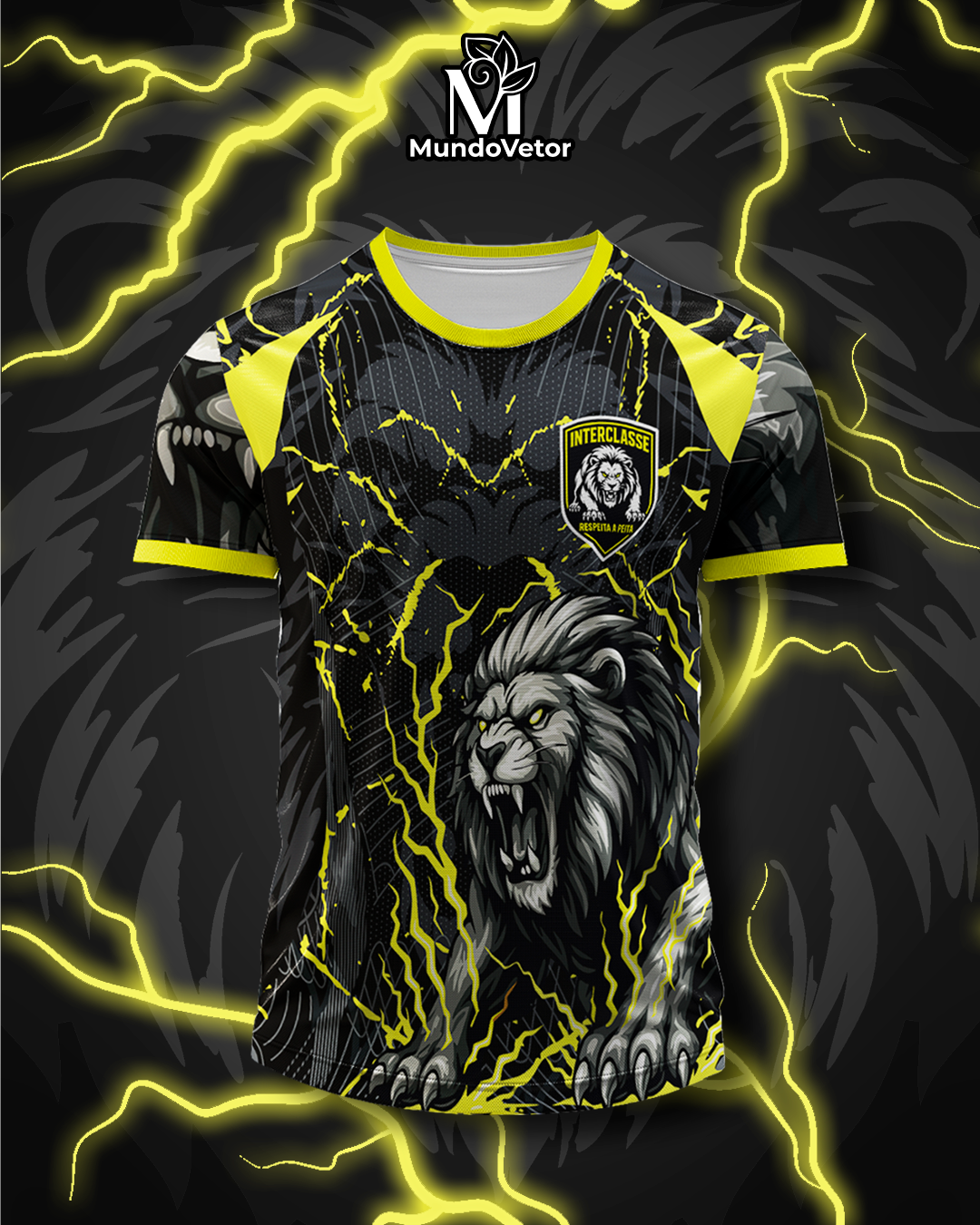 Arte Digital Camiseta Interclasse Leão