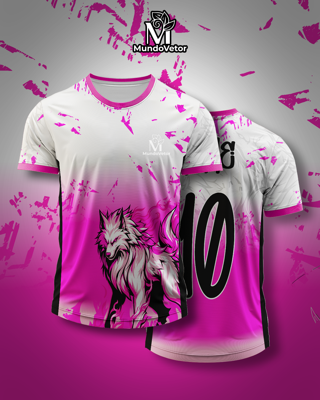 Arte Digital Camiseta Interclasse Lobo Poderoso 2025