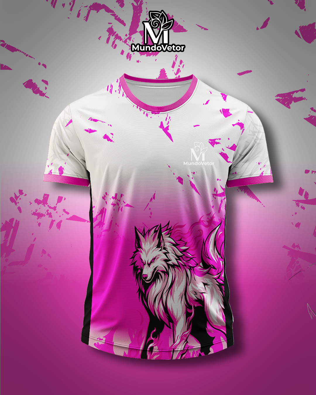 Arte Digital Camiseta Interclasse Lobo Poderoso 2025