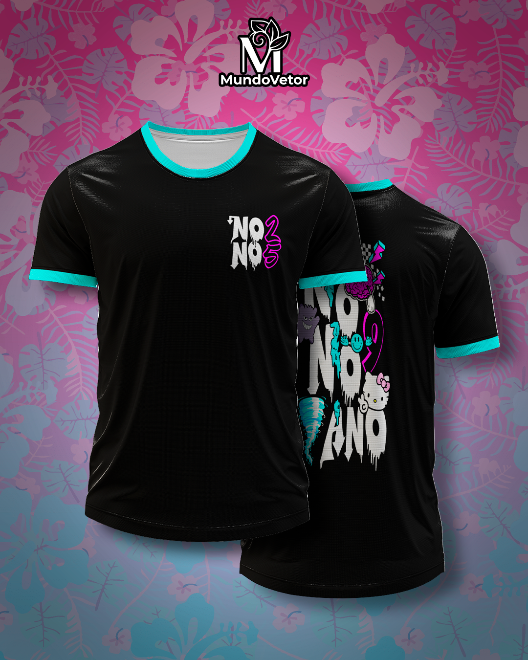 Arte Digital Camiseta Nono Ano Pop Arte Hello Kitty