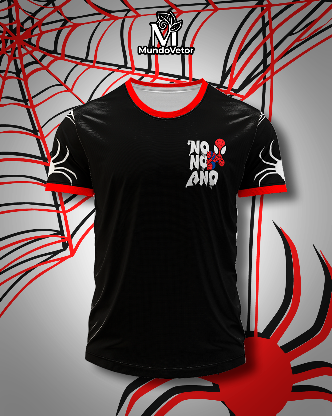 Arte Digital Camiseta Nono Ano Homem-Aranha
