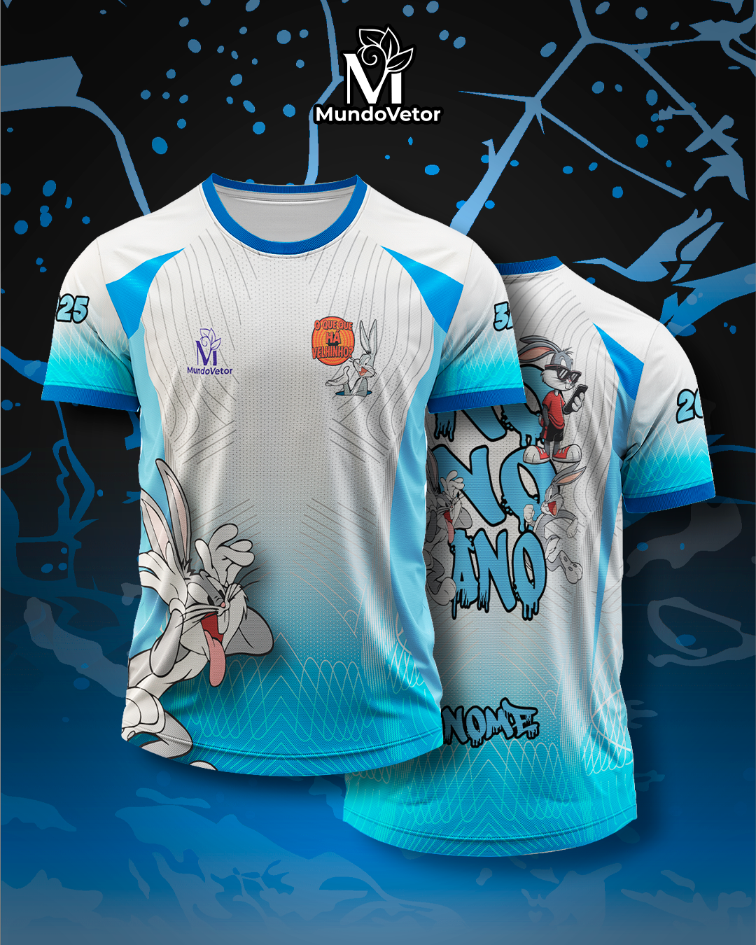 Arte Digital Camiseta Nono Ano Pernalonga 2025