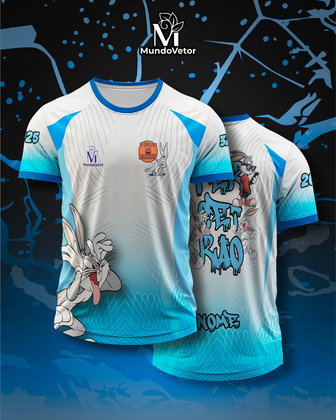 Arte Digital Camiseta Terceirão Pernalonga 2025