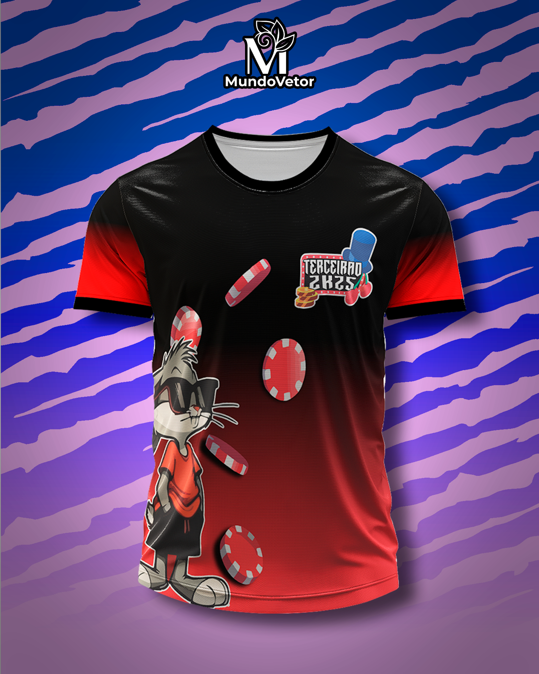 Arte Digital Camiseta Terceirão Pernalonga Cassino 2025