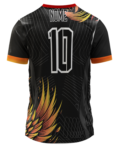 Mockup costas da camisa Arte Vetor Camisa Interclasse Fenix