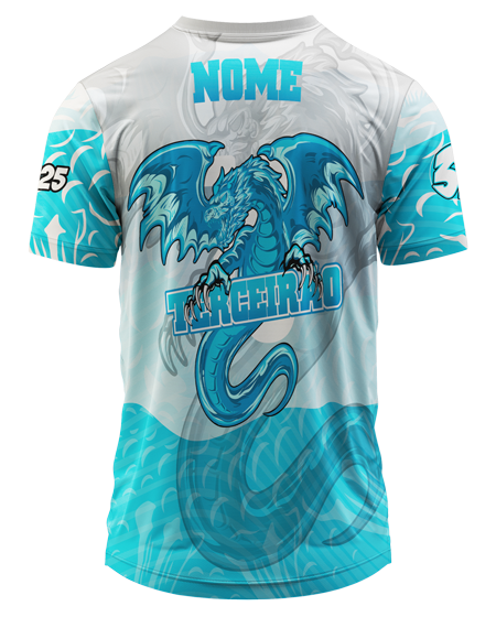Arte Digital Camisa Terceirao Dragao De Gelo