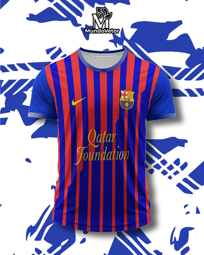 design camisa futebol barcelona vetorizado
