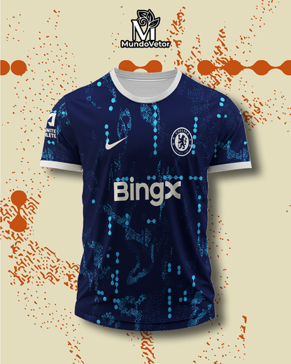 estampa digital camisa futebol chelsea 24 25