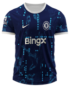 arte digital camisa chelsea pré-jogo 24 25
