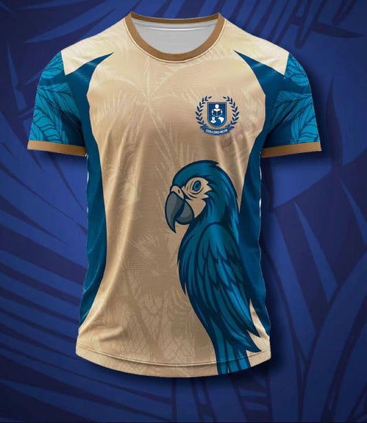 Arte Digital Camiseta Interclasse Arara Azul Mascote 2025