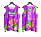 Arte Vetor Abadá Carnaval 2026 Estampa de Coroa - Mockup Frente e Costas com Fundo Transparente