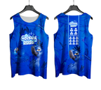 Arte Vetor Abadá Carnaval 2026 Arara Azul Filme Blue - Mockup Frente e Costas com Fundo Transparente
