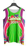 Arte Vetor Abadá Carnaval 2026 Formas Geométricas Coloridas - Mockup Frente
