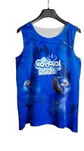 Arte Vetor Abadá Carnaval 2026 Arara Azul Filme Blue - Mockup Frente
