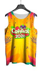Arte Vetor Abadá Carnaval 2026 Raios de Sol - Mockup Frente