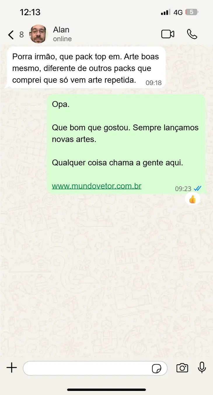Depoimento real de cliente MundoVetor