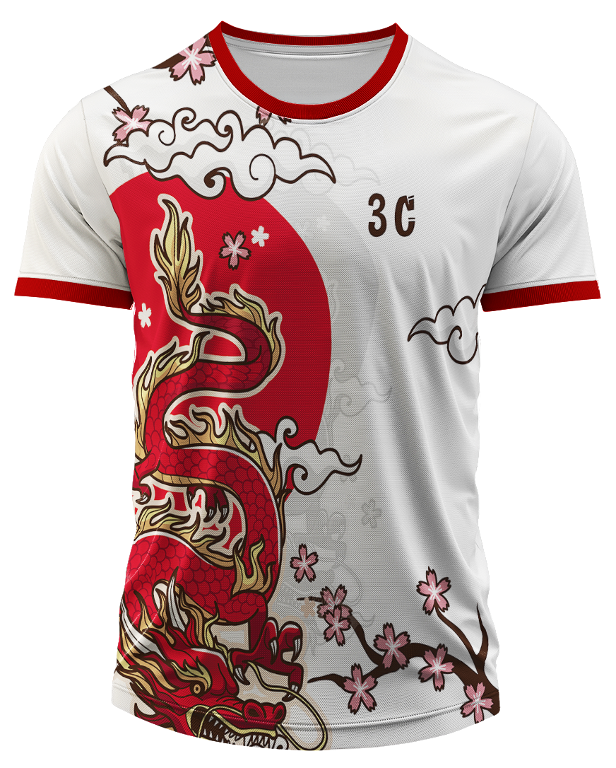 Arte Digital Camiseta Terceirão Dragão Japonês