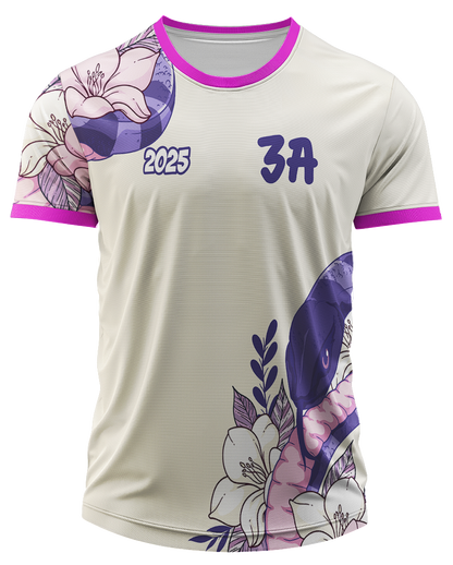 Arte Digital Camiseta Terceirão Cobra e Flores