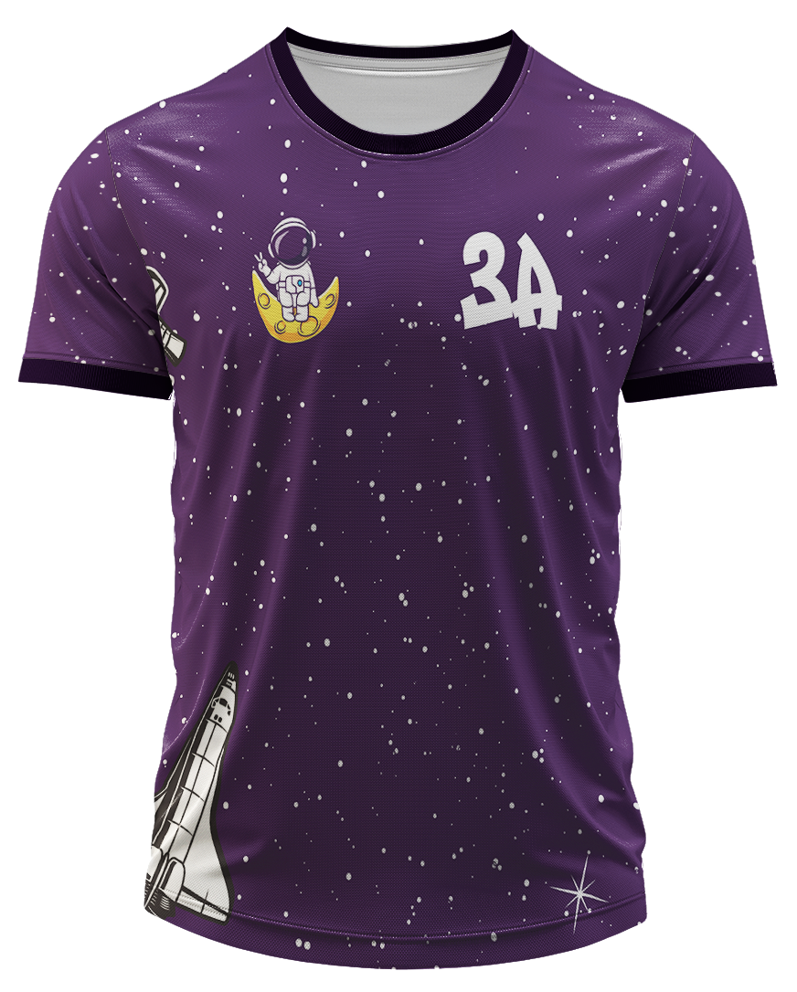 Arte Digital Camiseta Terceirão Astronauta Galáctico