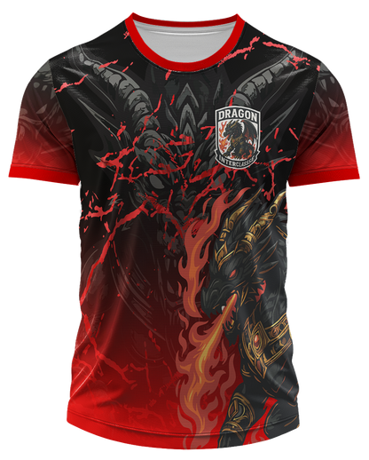 Arte Digital Camiseta Interclasse Dragão em Chamas