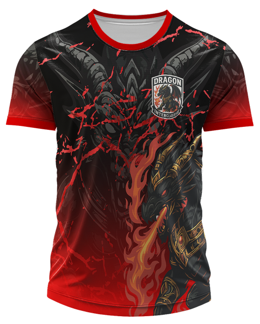 Arte Digital Camiseta Interclasse Dragão em Chamas