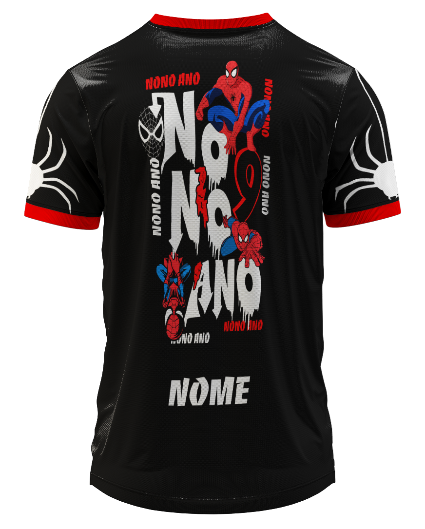 Arte Digital Camiseta Nono Ano Homem-Aranha