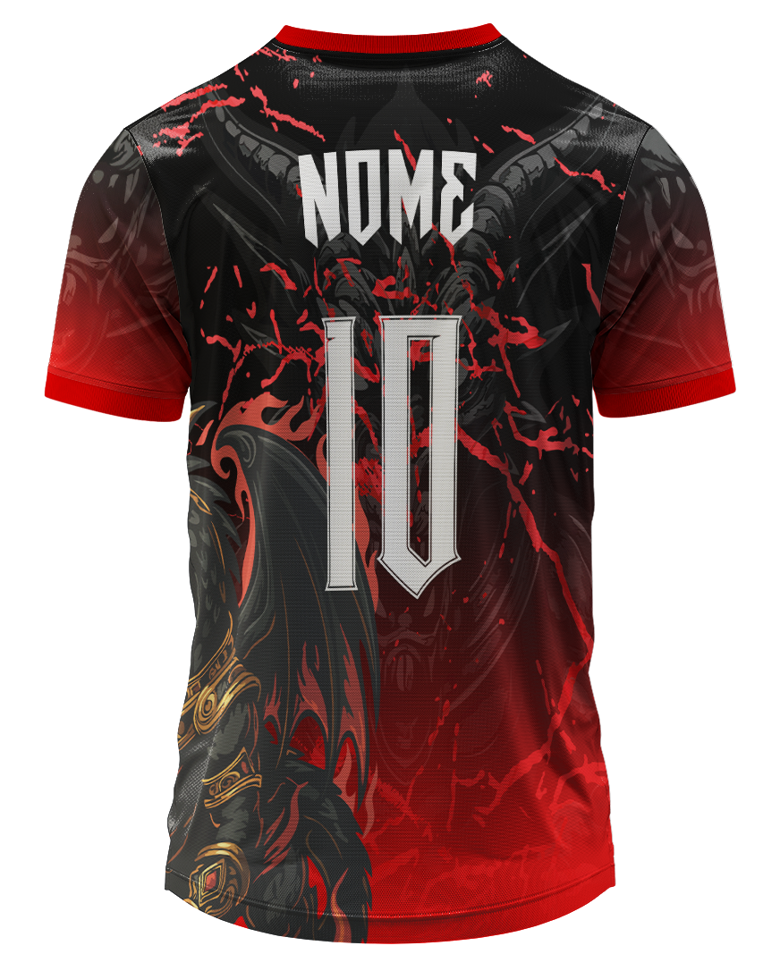 Arte Digital Camisa Interclasse Dragao Em Chamas