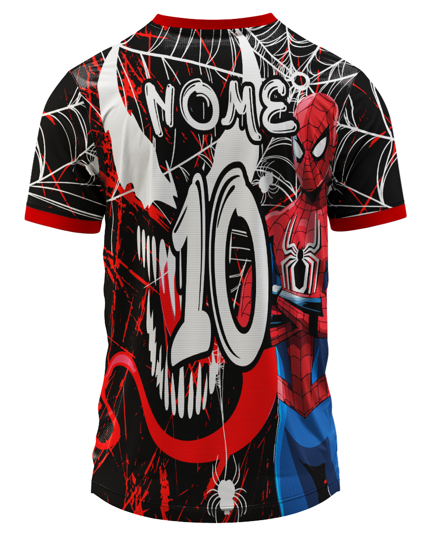 Arte Digital Camisa Interclasse Homem-Aranha e Venom