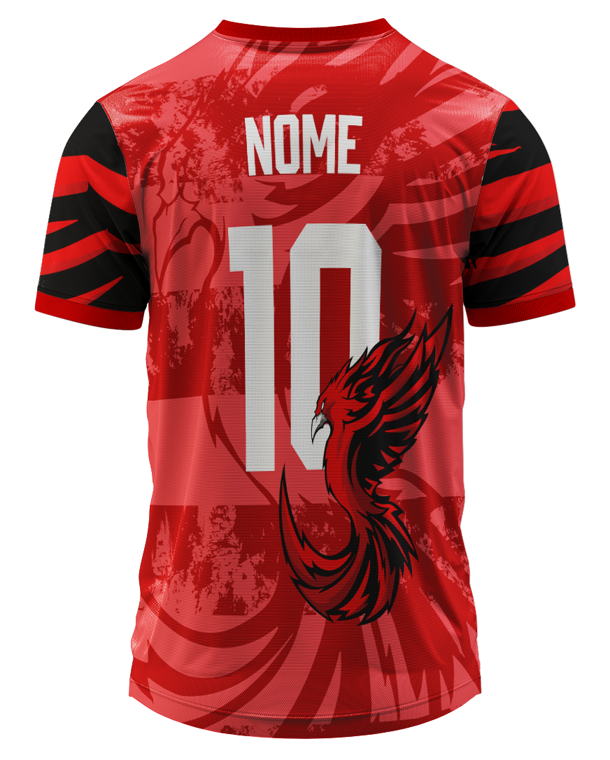 Arte Digital Camisa Terceirão Fênix Flamejante