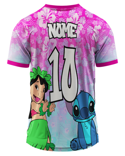 Arte Digital Camiseta Tema Lilo e Stitch