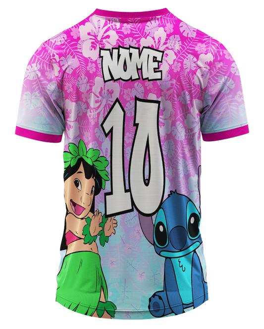 Arte Digital Camiseta Tema Lilo e Stitch