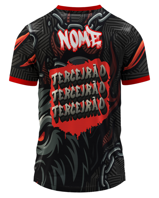 Arte Digital Camiseta Terceirão Caveiras e Lobo