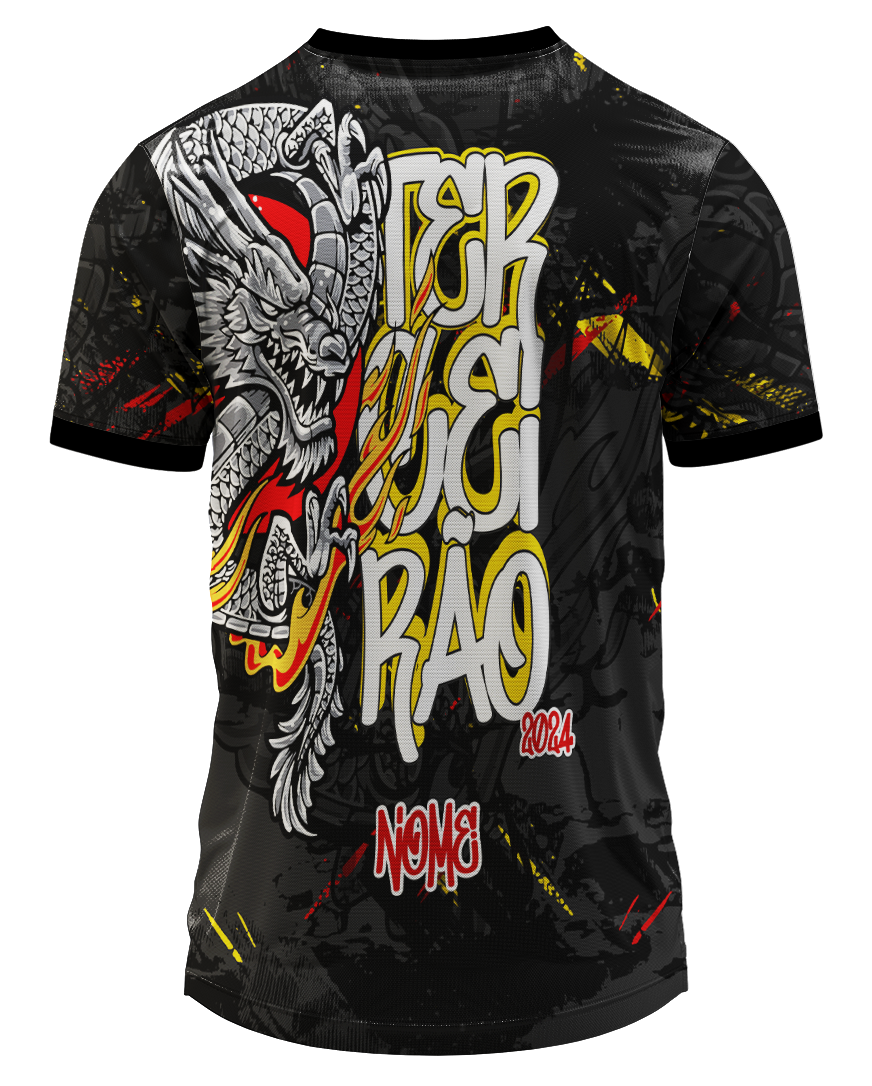 Arte Digital Camisa Terceirão Dragão e Grafite
