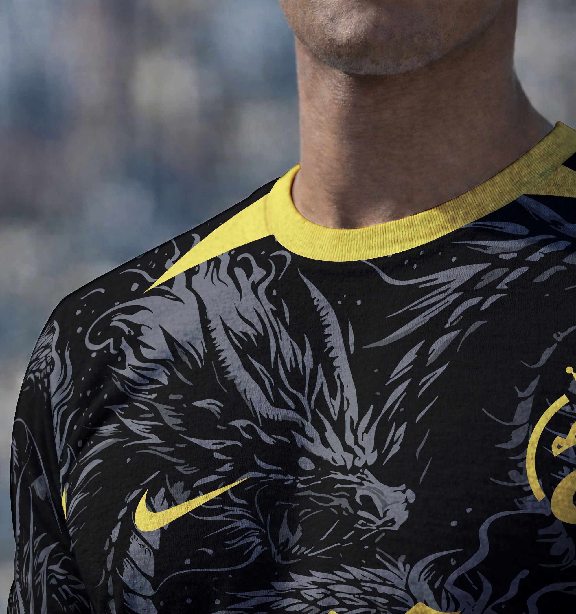 Close Up Camisa Interclasse Dragão Dourado 2026 Zoom