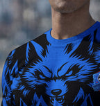 Close up peito camiseta lobo 2026