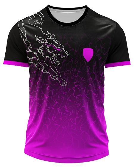 Arte Digital Camisa Interclasse Lobo Linhas
