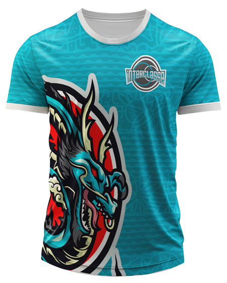 Arte Digital Camiseta Interclasse Dragão Japonês