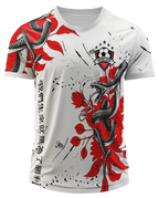 Arte Digital Camisa Interclasse Cobra E Flores